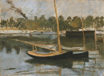 Argenteuil, bootstudie, 1874 door Édouard Manet