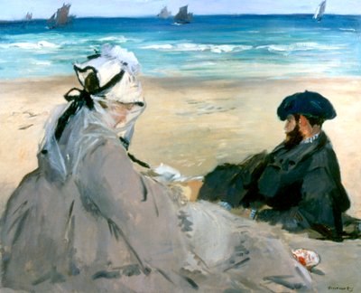 Op het Strand, 1873 door Édouard Manet
