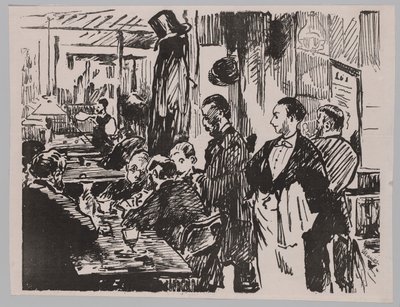 In het Café door Édouard Manet