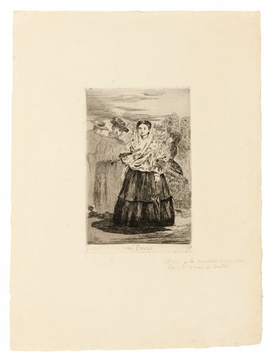 In het Prado I door Édouard Manet