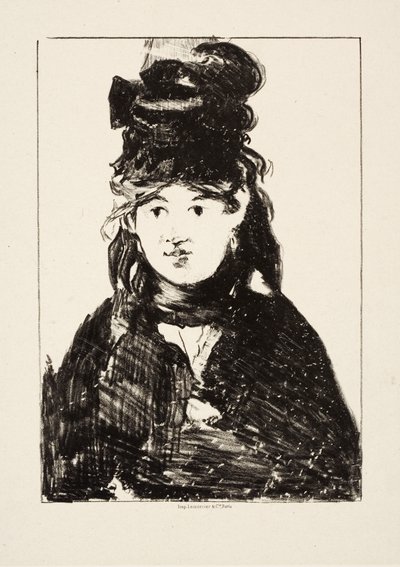 Berthe Morisot, ca. 1872 door Édouard Manet
