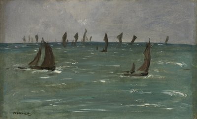 Boten bij Berck-sur-Mer door Édouard Manet