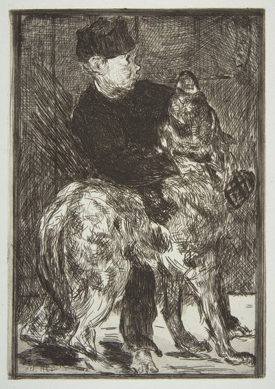 Jongen en hond, 1862 door Édouard Manet