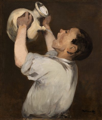 Jongen met kruik (La Régalade) door Édouard Manet