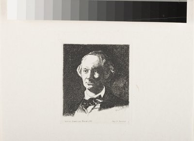Charles Baudelaire, Volledig Gezicht III door Édouard Manet
