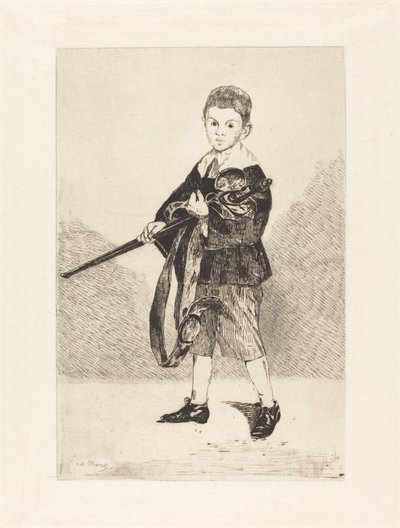 Kind met Zwaard, naar Links Gedraaid door Édouard Manet
