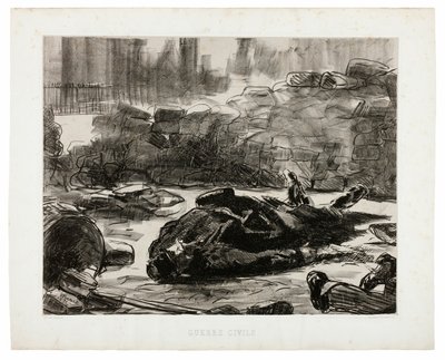 Burgeroorlog door Édouard Manet