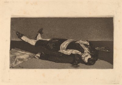 Dode toreador (Torero mort) door Édouard Manet