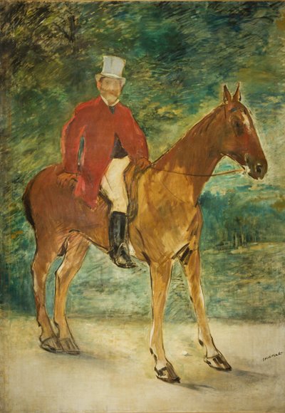 Ruiterportret van Michel Arnaud door Édouard Manet