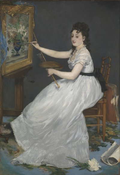 Eva Gonzalès, 1870 door Édouard Manet
