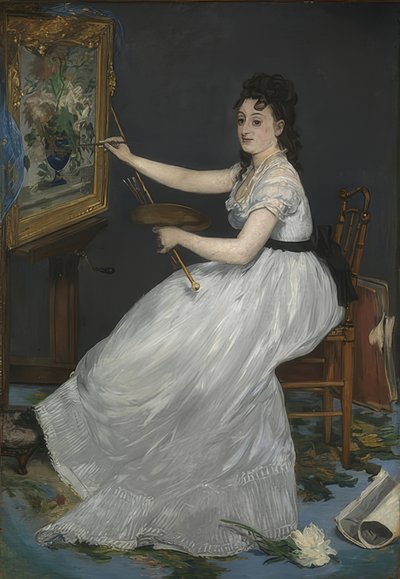 Eva Gonzalès door Édouard Manet