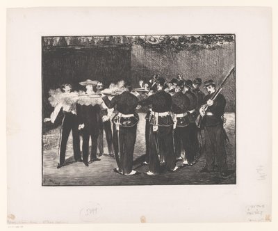 Executie van keizer Maximiliaan door Édouard Manet