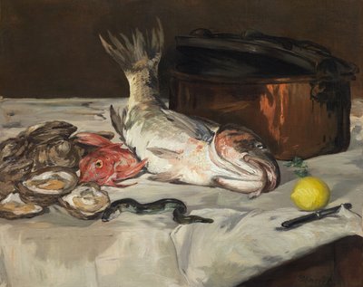 Vis stilleven door Édouard Manet