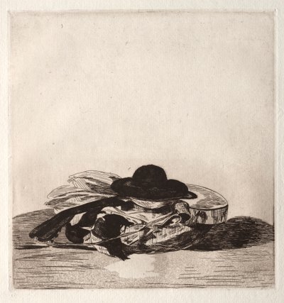 Frontispice voor een editie van etsen: Hoed en Gitaar door Édouard Manet