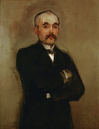 Georges Clemenceau ... (olieverf op doek) door Édouard Manet