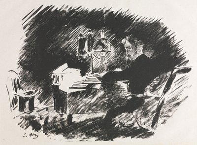 Illustratie voor The Raven van Edgar Allan Poe door Édouard Manet