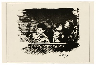 In de Bovenste Galerij door Édouard Manet