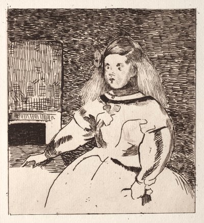 Infanta Margarita, naar Velázquez door Édouard Manet