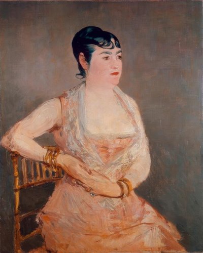 De roze dame door Édouard Manet