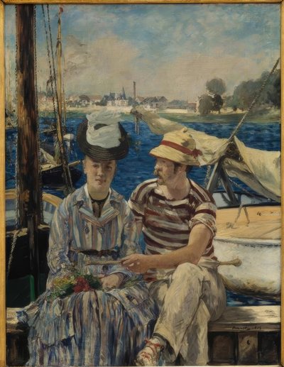 Zondag op de Seine (Argenteuil) door Édouard Manet