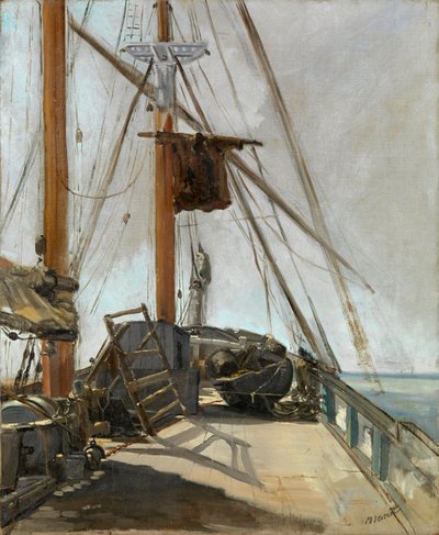 Het dek van een schip door Édouard Manet