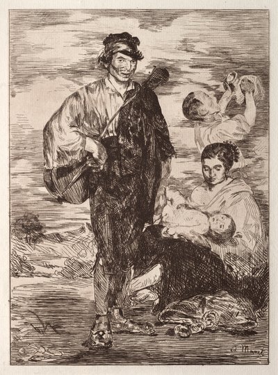 Les Gitanos door Édouard Manet