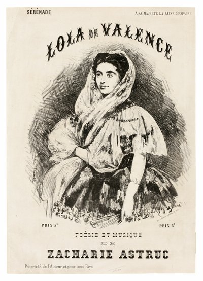 Lola de Valence door Édouard Manet