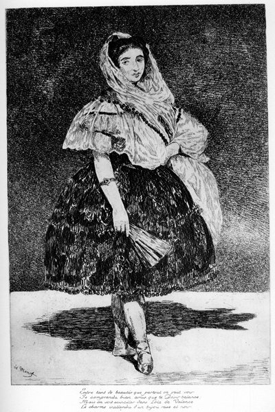 Lola de Valence, c1850-1880 door Édouard Manet