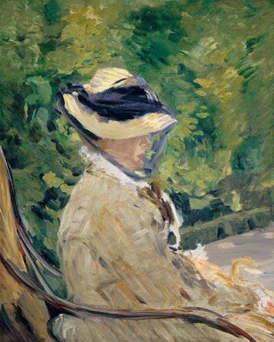 Madame Manet Suzanne Leenhoff, 1830-1906 in Bellevue, 1880 door Édouard Manet