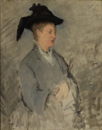 Madame Édouard Manet Suzanne Leenhoff, 1830-1906, ca. 1873 door Édouard Manet