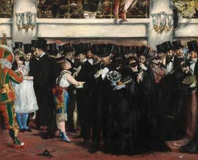 Gemaskerd Bal bij de Opera door Édouard Manet