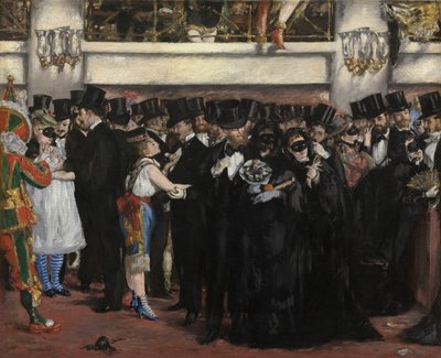 Gemaskerd Bal bij de Opera door Édouard Manet