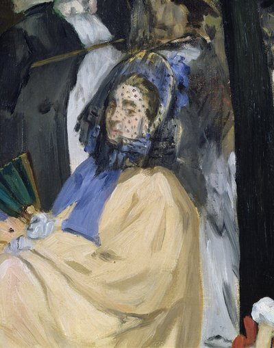 Muziek in de Tuinen van de Tuilerieën (detail) door Édouard Manet