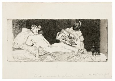 Olympia (gepubliceerde plaat) door Édouard Manet