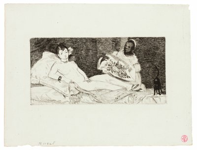 Olympia (gepubliceerde plaat) door Édouard Manet