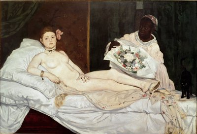 Olympia (detail) door Édouard Manet
