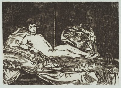 Olympia grote plaat door Édouard Manet