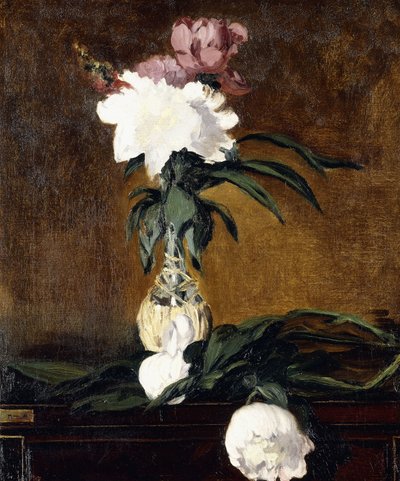 Pioenen in een fles, 1864 door Édouard Manet