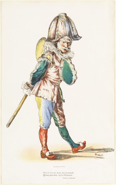 Polichinelle door Édouard Manet