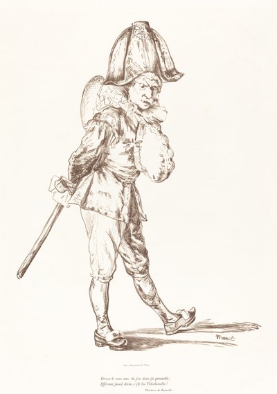 Polichinelle door Édouard Manet