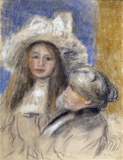 Portret van Berthe Morisot (1841-1895) en zijn dochter (Julie Manet) door Édouard Manet