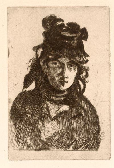 Portret van Berthe Morisot door Édouard Manet