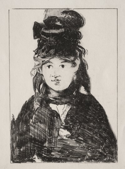 Portret van Berthe Morisot door Édouard Manet