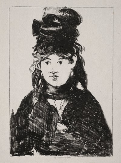 Portret van Berthe Morisot door Édouard Manet
