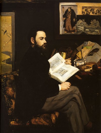 Portret van Emile Zola door Édouard Manet