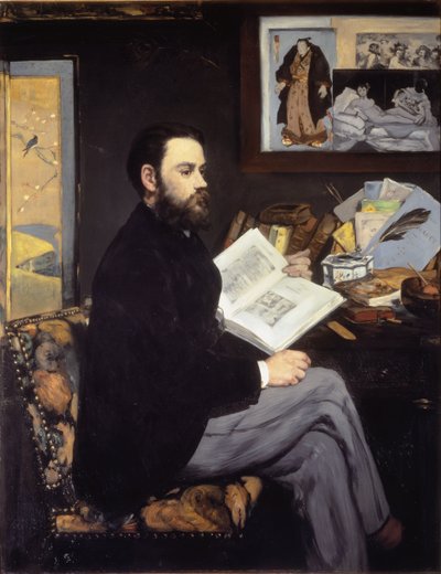 Portret van Emile Zola - 1868 door Édouard Manet