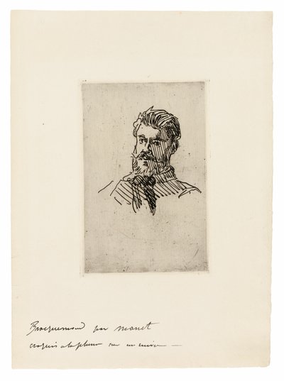 Portret van Félix Bracquemond door Édouard Manet