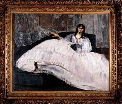 Portret van Jeanne Duval, minnares van Baudelaire door Édouard Manet
