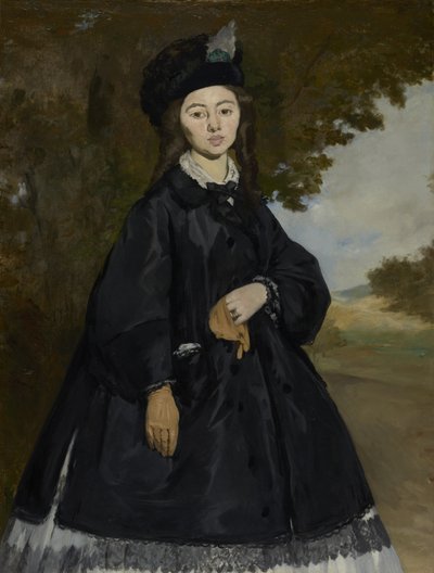 Portret van Madame Brunet, c.1861-3 door Édouard Manet