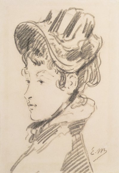 Portret van Madame Jules Guillemet door Édouard Manet